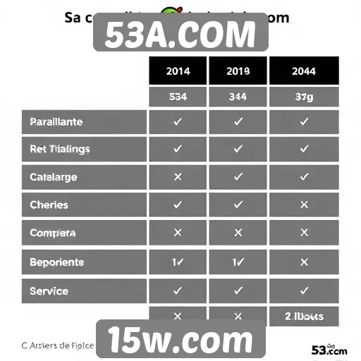 Comparativo entre 53A.COM e outros sites de jogos
